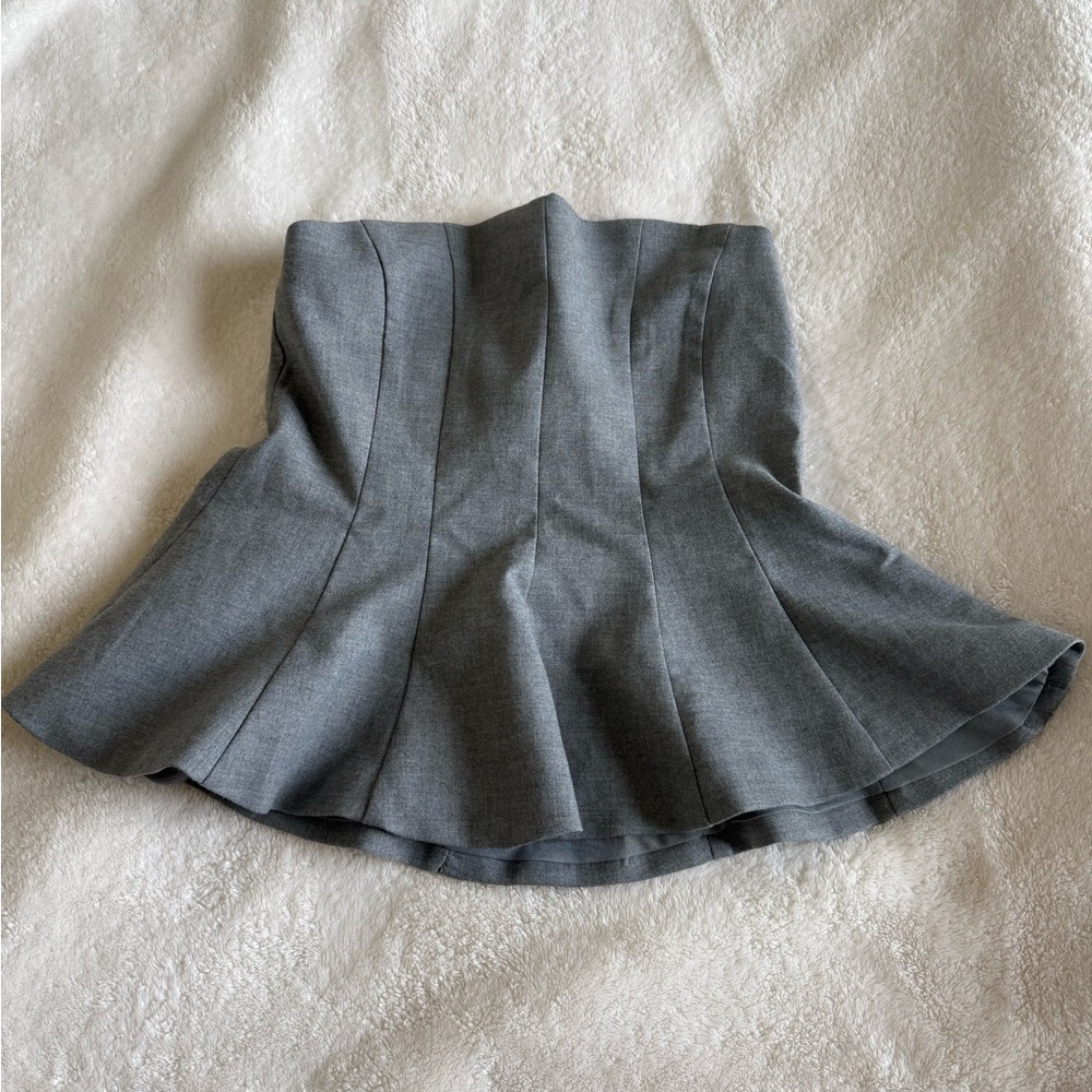Zara Peplum Bustier Top